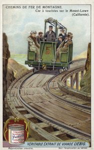 カリフォルニア州マウントロウ鉄道の観光車 作： European School